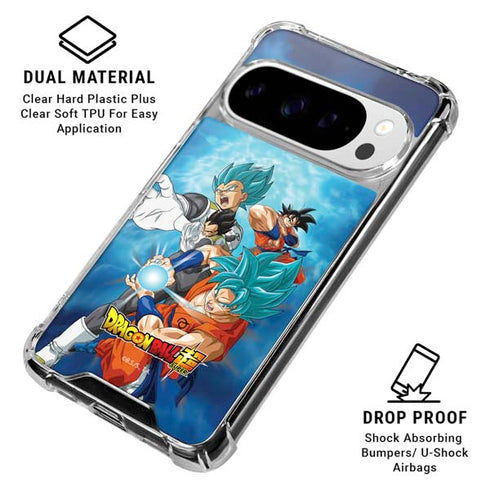 Dragon Ball Super Goku Vegeta Super Ball Google Pixel 10 Pro XL Clear Case